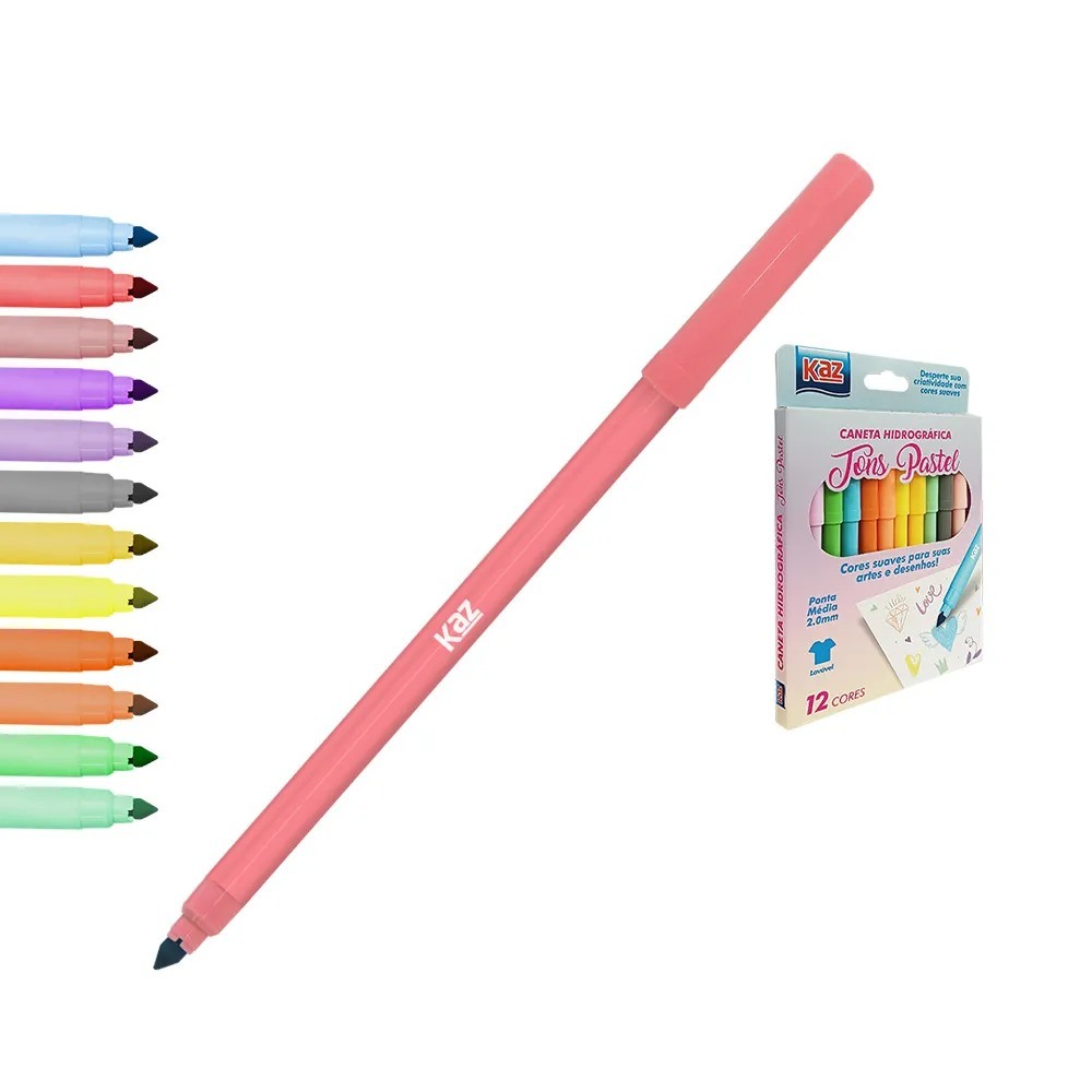 CANETA HIDROGRAFICA TONS PASTEL KZ247